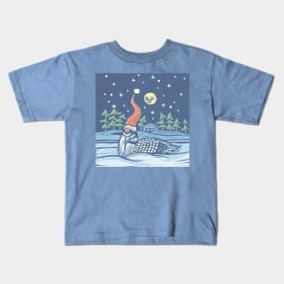 Christmas Loon Kids T-Shirt